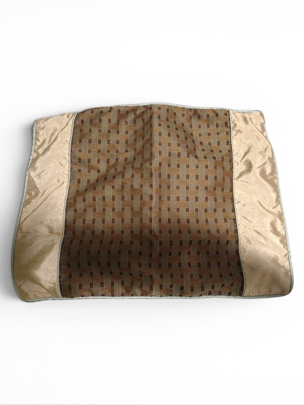 Woven Brown & Beige Decorative Throw Pillow Cover